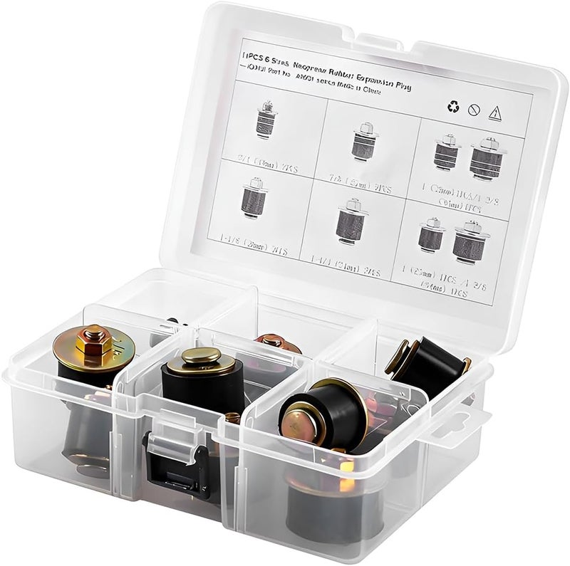 SWPHRT 14PCS Car Expansion Rubber Plug Kit, 6 Sizes 19mm-38mm Vehicle Freeze Frost Plug, Auto Expandable Freeze Assortment, Universal for Hole 1-1/2" 1-5/8" 1-3/4" 1-7/8" 2" 2-1/8" 2-1/4" - Image 4